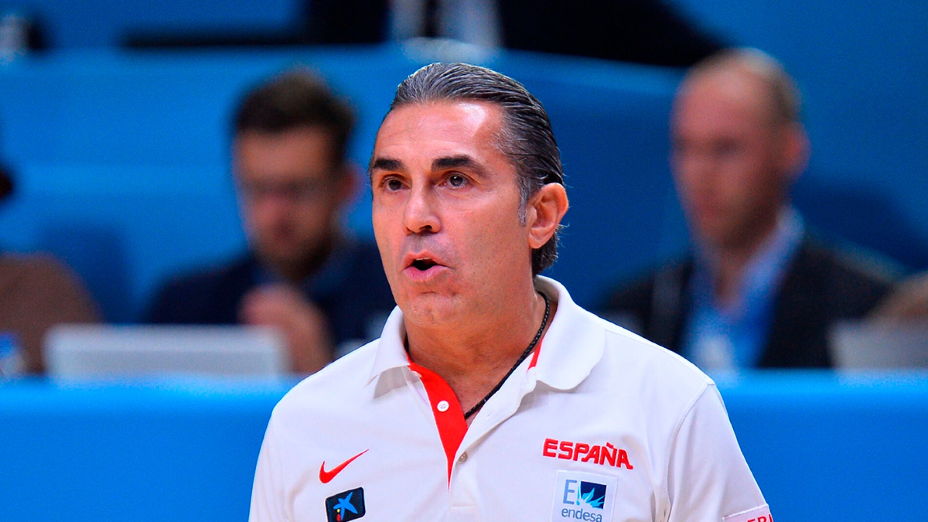 Sergio Scariolo dirigiendo a la Selecci&oacute;n de Espa&ntilde;a