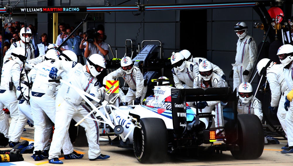 Un 'pit stop' de Williams