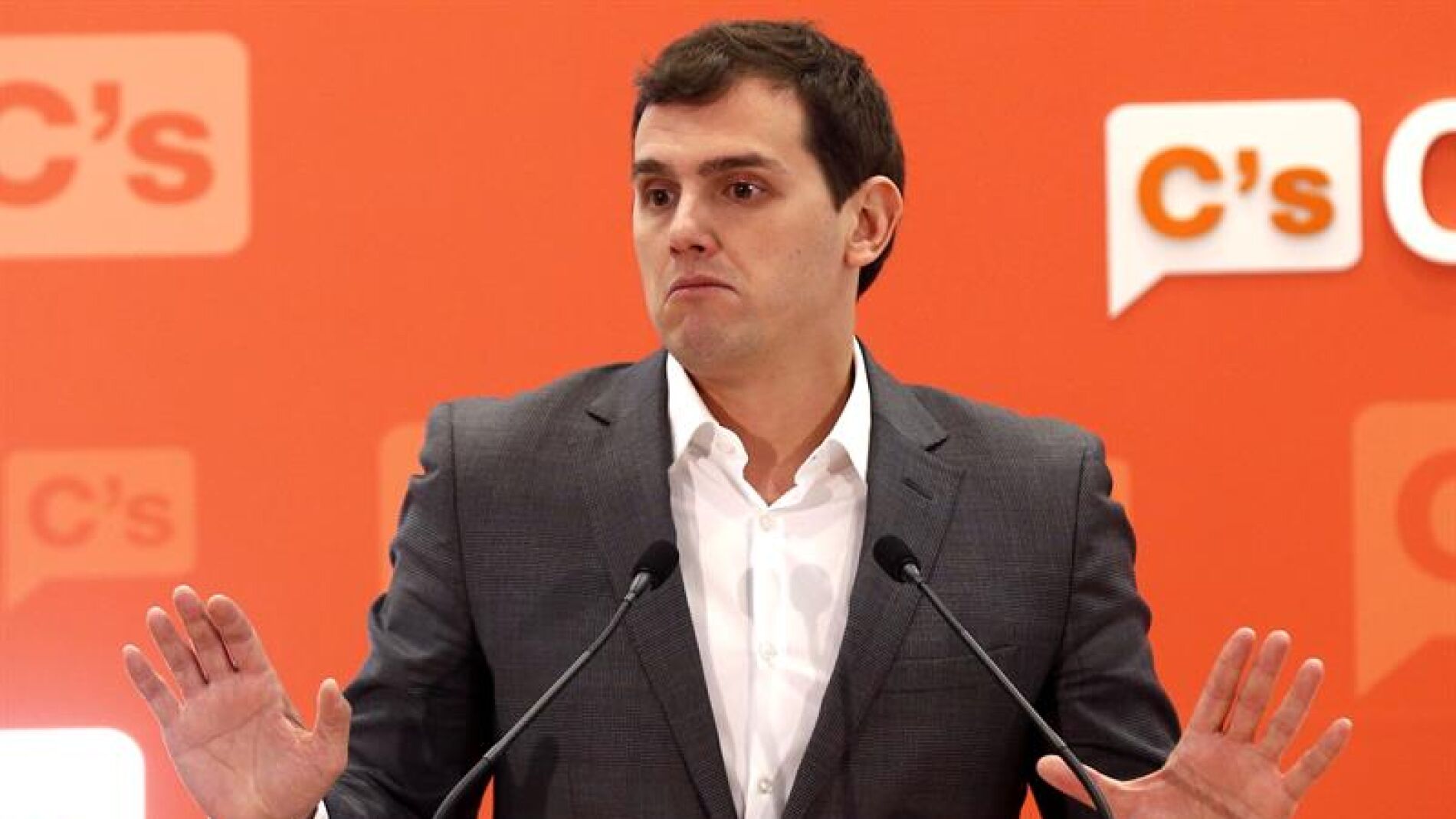 Albert Rivera, tras la reuni&oacute;n de la Ejecutiva Nacional del partido