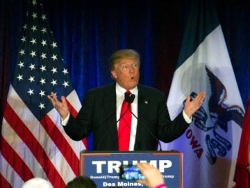 Donald Trump, durante un mitin electoral
