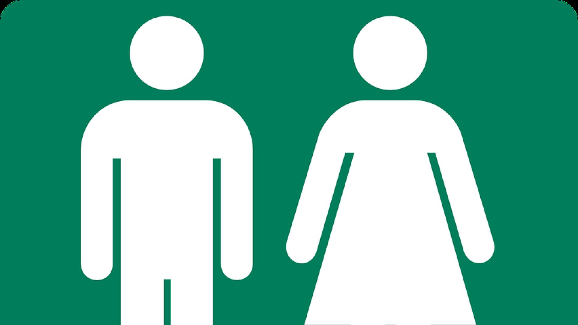 Cartel de un ba&ntilde;o