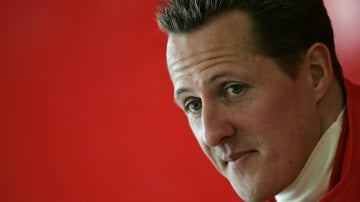 Michael Schumacher, antes de una carrera con Ferrari