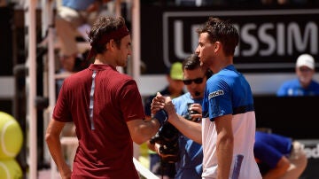 Roger Federer y Dominic Thiem