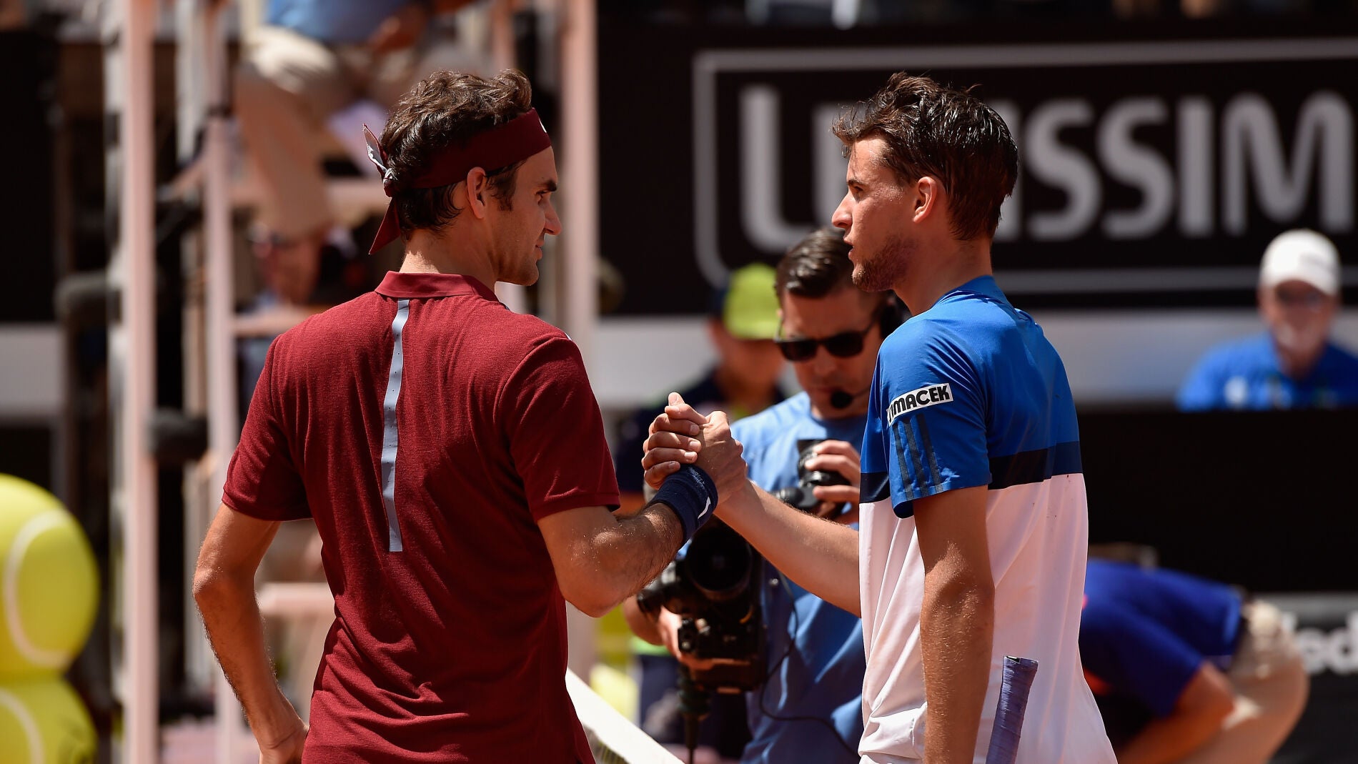 Roger Federer y Dominic Thiem