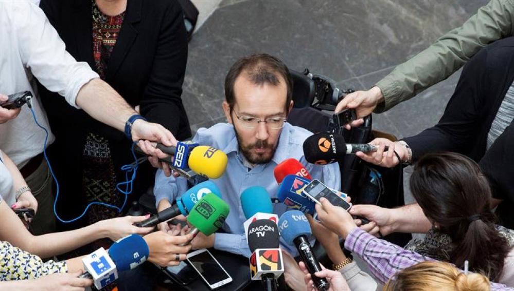 El secretario de Organizaci&oacute;n de Podemos, Pablo Echenique