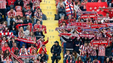 Aficionados del Atlético de Madrid