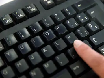 Teclado de un ordenador. Teclado de un ordenador.