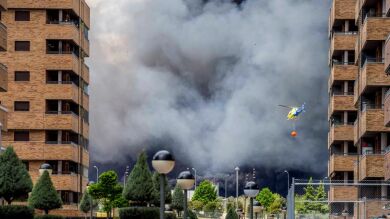 Los vecinos de Seseña pueden volver a sus casa tras bajar a nivel cero la alerta por el incendio