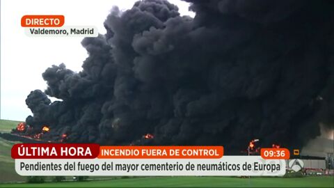 Frame 87.45091 de: El alcalde de Sese&ntilde;a: "El incendio del cementerio de neum&aacute;ticos ha sido provocado"