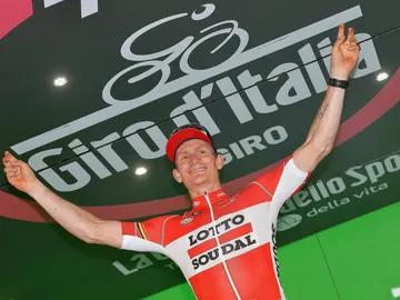 Greipel celebra una victoria Greipel celebra una victoria