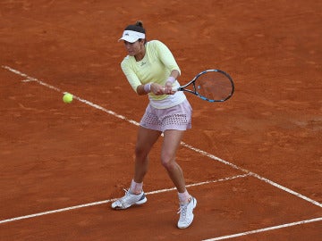 Grabiñe Muguruza en acción