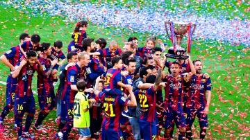 El Barça levanta un título de Liga