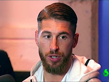 Sergio Ramos en zona mixta