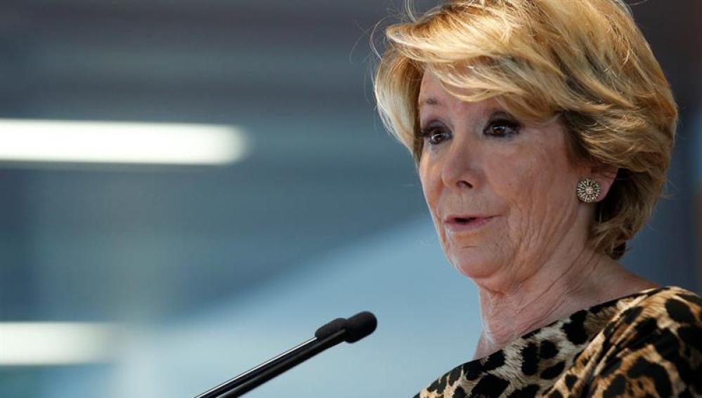 La portavoz del PP de Ayto de Madrid, Esperanza Aguirre