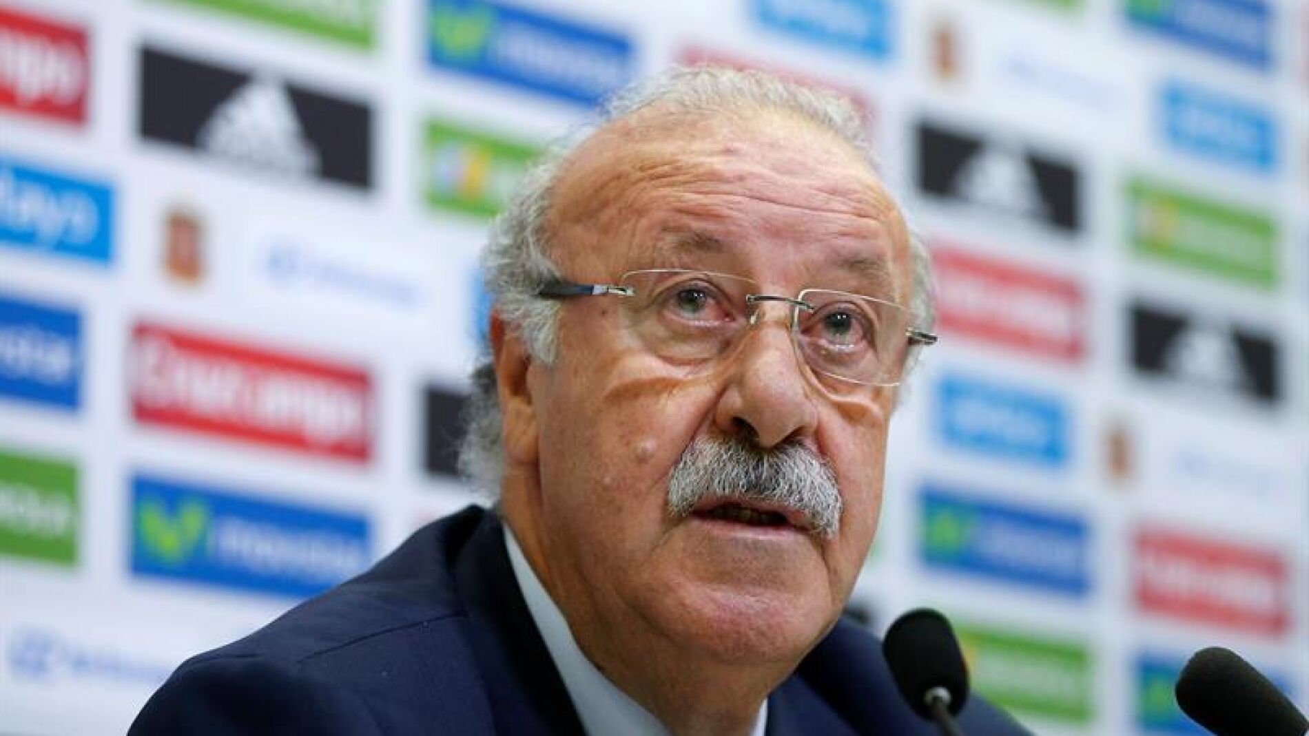 Vicente del Bosque en rueda de prensa