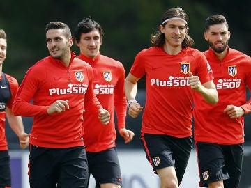 Entrenamiento del Atlético de Madrid en Majadahonda