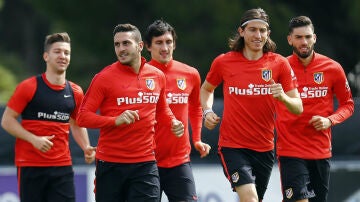 Entrenamiento del Atlético de Madrid en Majadahonda