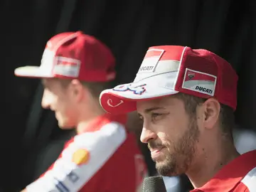 Andrea Dovizioso, durante un acto con Ducati Andrea Dovizioso, durante un acto con Ducati