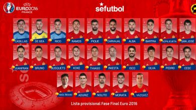 Diego Costa y Torres, fuera de la lista; Saul y Lucas Vázquez, las novedades para la Euro