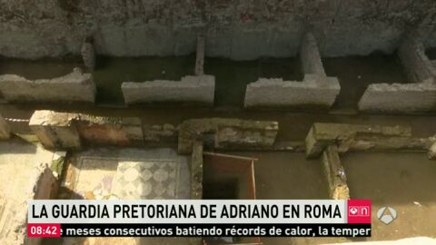 Frame 23.171513 de: Hallan un cuartel de la Guardia Pretoriana del a&Atilde;&plusmn;o 117 durante la construcci&Atilde;&sup3;n de una nueva l&Atilde;&shy;nea de metro en Roma