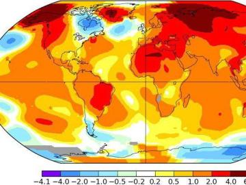 Temperaturas globales de la Tierra en abril de 2016