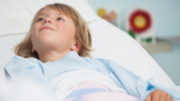 Imagen de un niño hospitalizado