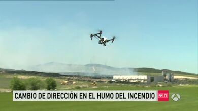 El incendio de Seseña visto desde el aire por un dron