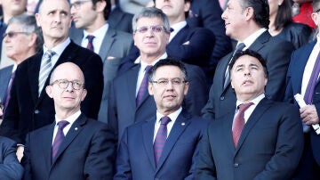 Josep Maria Bartomeu, presidente del FC Barcelona, durante la última jornada de La Liga