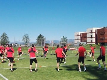 Entrenamiento del Atlético de Madrid