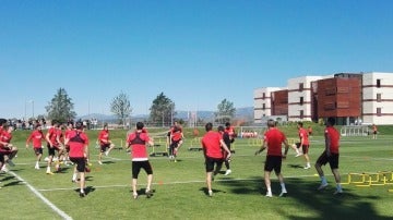 Entrenamiento del Atlético de Madrid