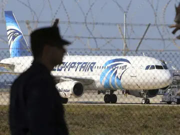 Un avión de la compañía de EgyptAir Un avión de la compañía de EgyptAir