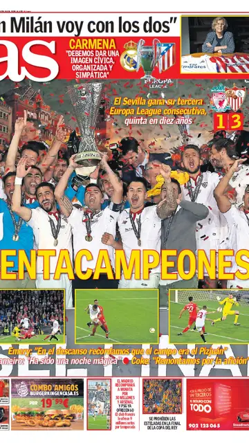 Portada del diario 'AS' Portada del diario 'AS'