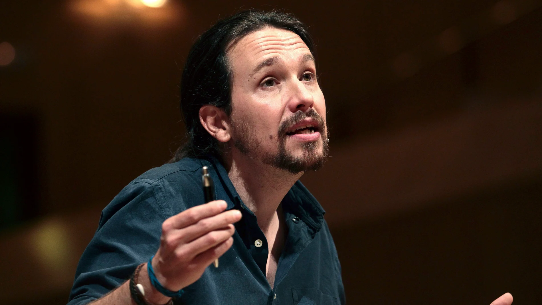 Pablo Iglesias durante su comparecencia Pablo Iglesias durante su comparecencia