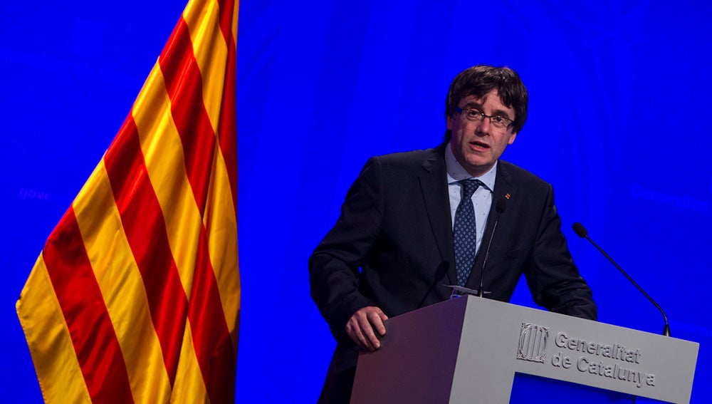 Puigdemont en rueda de prensa