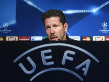 Simeone, en rueda de prensa Simeone, en rueda de prensa