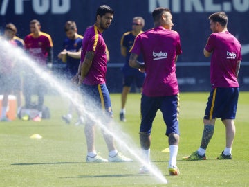 El Barça se entrena en Sant Joan Despí