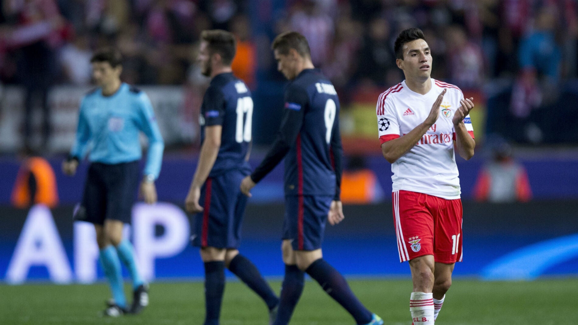 Gait&aacute;n, en el partido de Champions ante el Atl&eacute;tico