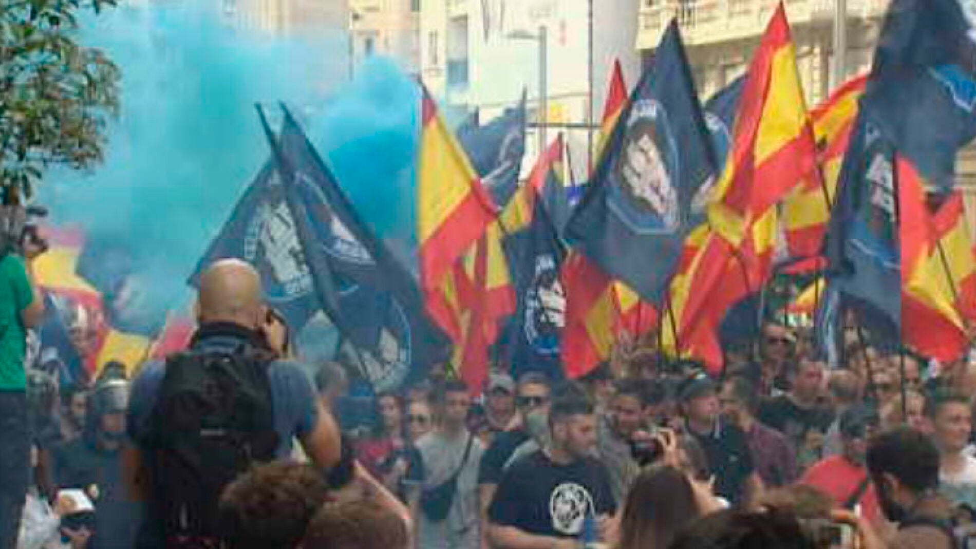Manifestaci&oacute;n neonazi en Madrid