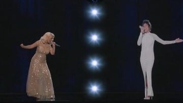 Christina Aguilera y el holograma de Houston