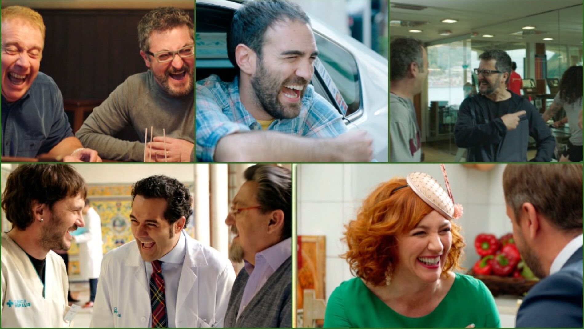 L&aacute;grimas de risa en la grabaci&oacute;n de 'All&iacute; Abajo'