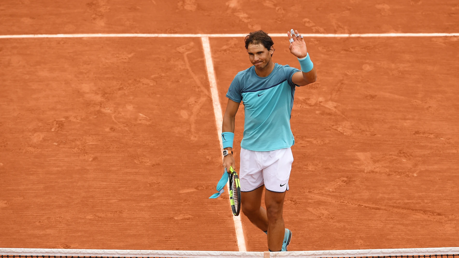 Rafa Nadal celebra su victoria ante Groth Rafa Nadal celebra su victoria ante Groth
