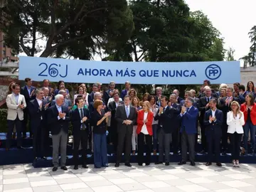 Mariano Rajoy en acto de campaña Mariano Rajoy en acto de campaña