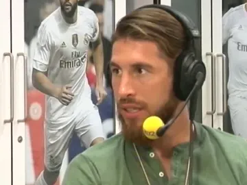 Sergio Ramos, durante una entrevista Sergio Ramos, durante una entrevista