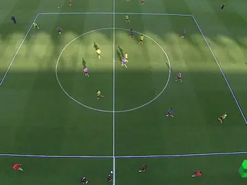 El campo reducido ideado por Simeone en San Siro El campo reducido ideado por Simeone en San Siro