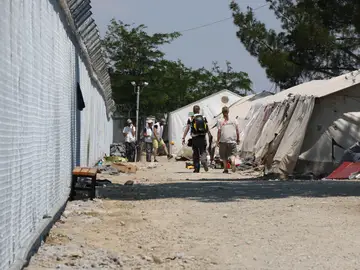 Evacuan el campamento de Idomeni Evacuan el campamento de Idomeni