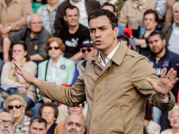 El candidato a la Presidencia del Gobierno por el PSOE, Pedro Sánchez.