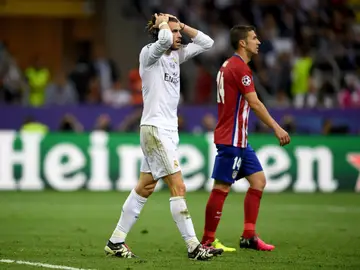 Gareth Bale lamenta el empate del Atlético de Madrid Gareth Bale lamenta el empate del Atlético de Madrid