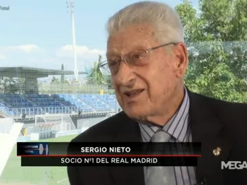 Sergio Nieto, socio nº 1 del Real Madrid Sergio Nieto, socio nº 1 del Real Madrid