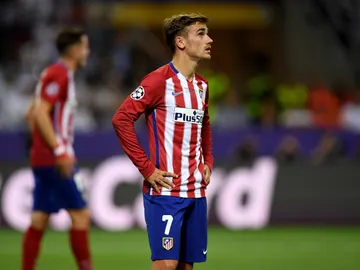 Antoine Griezmann después de fallar el penal Antoine Griezmann después de fallar el penal