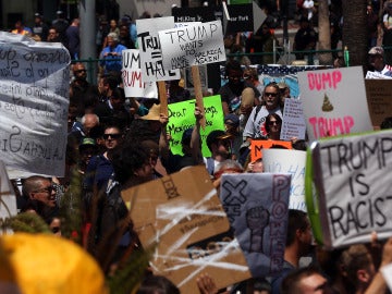 Protestas en San Diego contra Trump